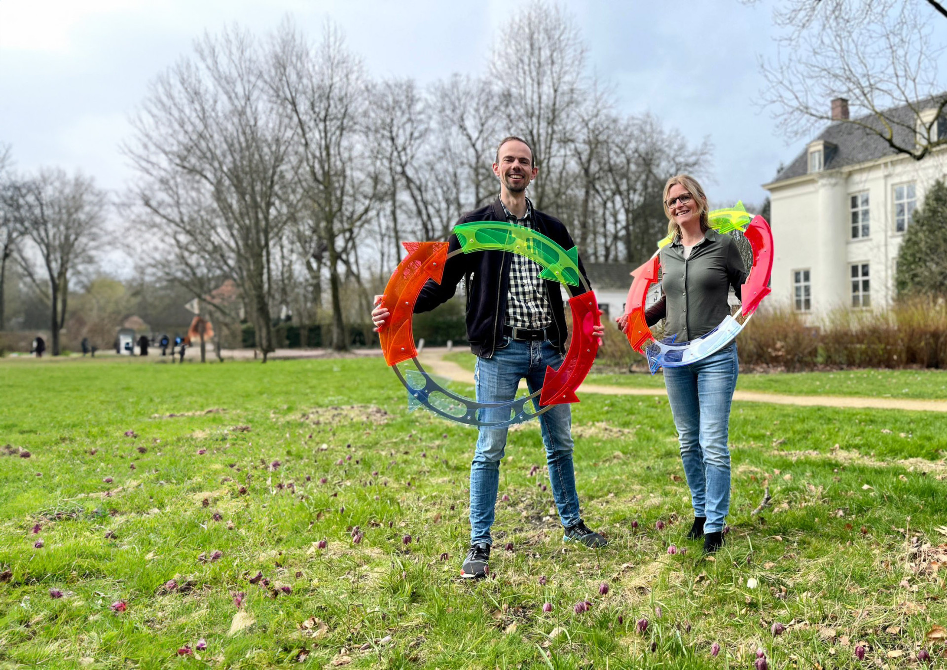 Alice Dinger en Alwin Groen rechts